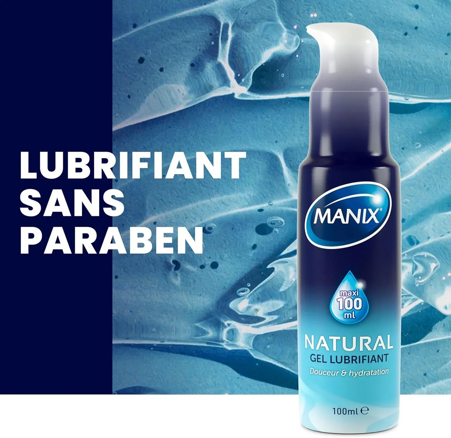 MANIX Gel Lubrifiant Natural Flacon 100 ml