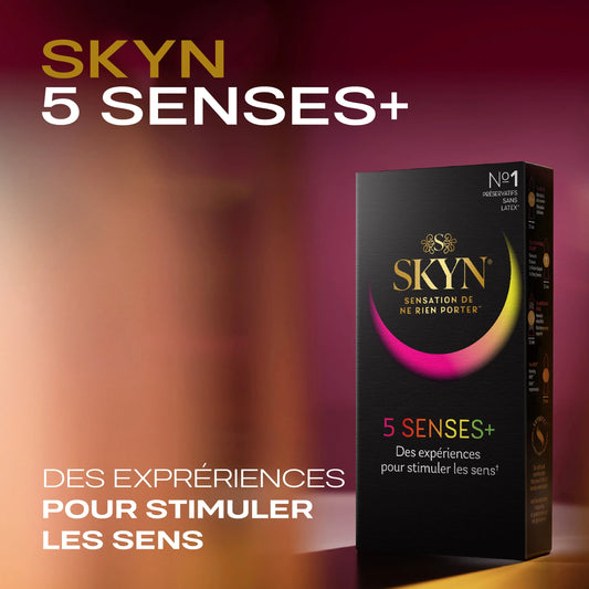 SKYN Préservatifs 5 SENS Sans Latex Boîte de 5
