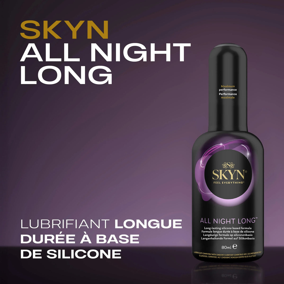 SKYN Gel Lubrifiant All Night Long – Flacon 80 ml