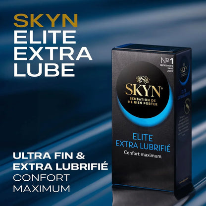 SKYN Elite Extra Lubrifié Préservatifs Sans Latex – Boîte de 10