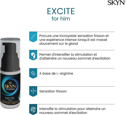 SKYN Gel Lubrifiant Excite For Him 15 ml