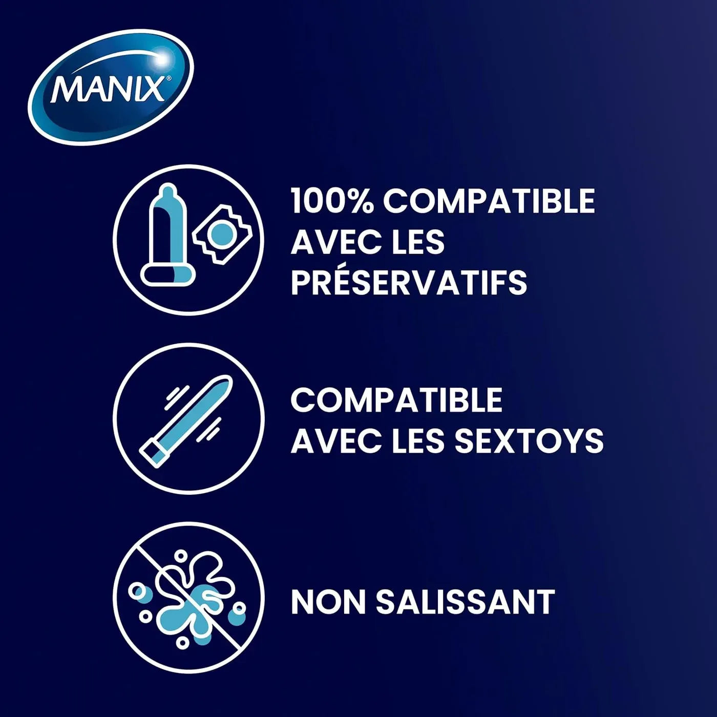 MANIX Gel Lubrifiant Natural Flacon 100 ml