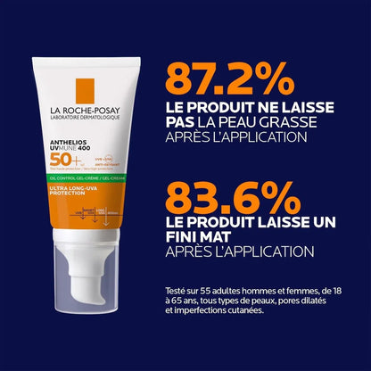 La Roche-Posay Anthelios UVMune 400 Gel-Crème Matifiant Invisible SPF50+