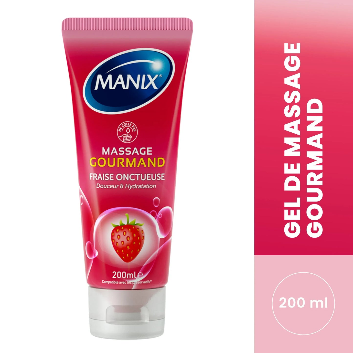 MANIX Gel Massage Gourmand Flacon 200 ml
