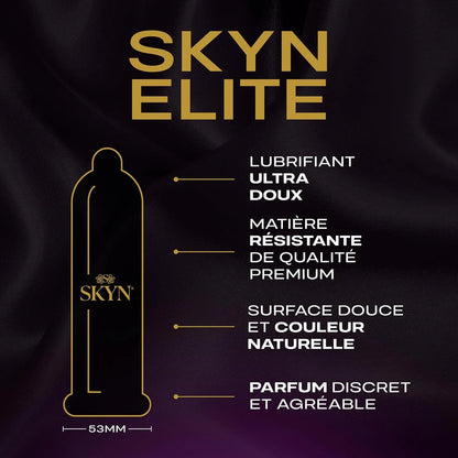 SKYN Elite Préservatifs Ultra Fine & Ultra Doux Sans Latex – Boîte de 10