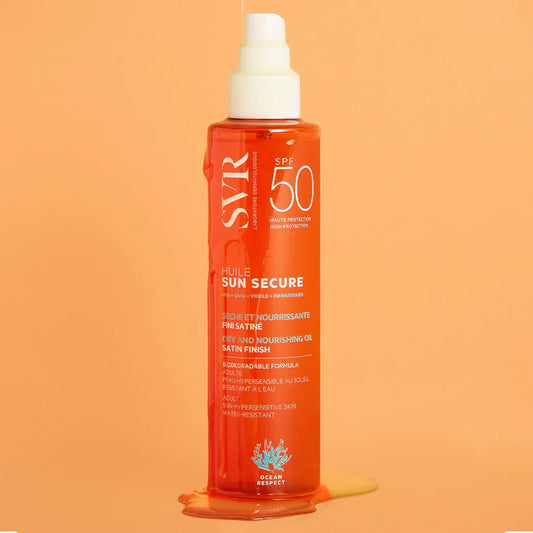 SVR Sun Secure Huile Sèche SPF50 200 ml – Protection et Bronzage