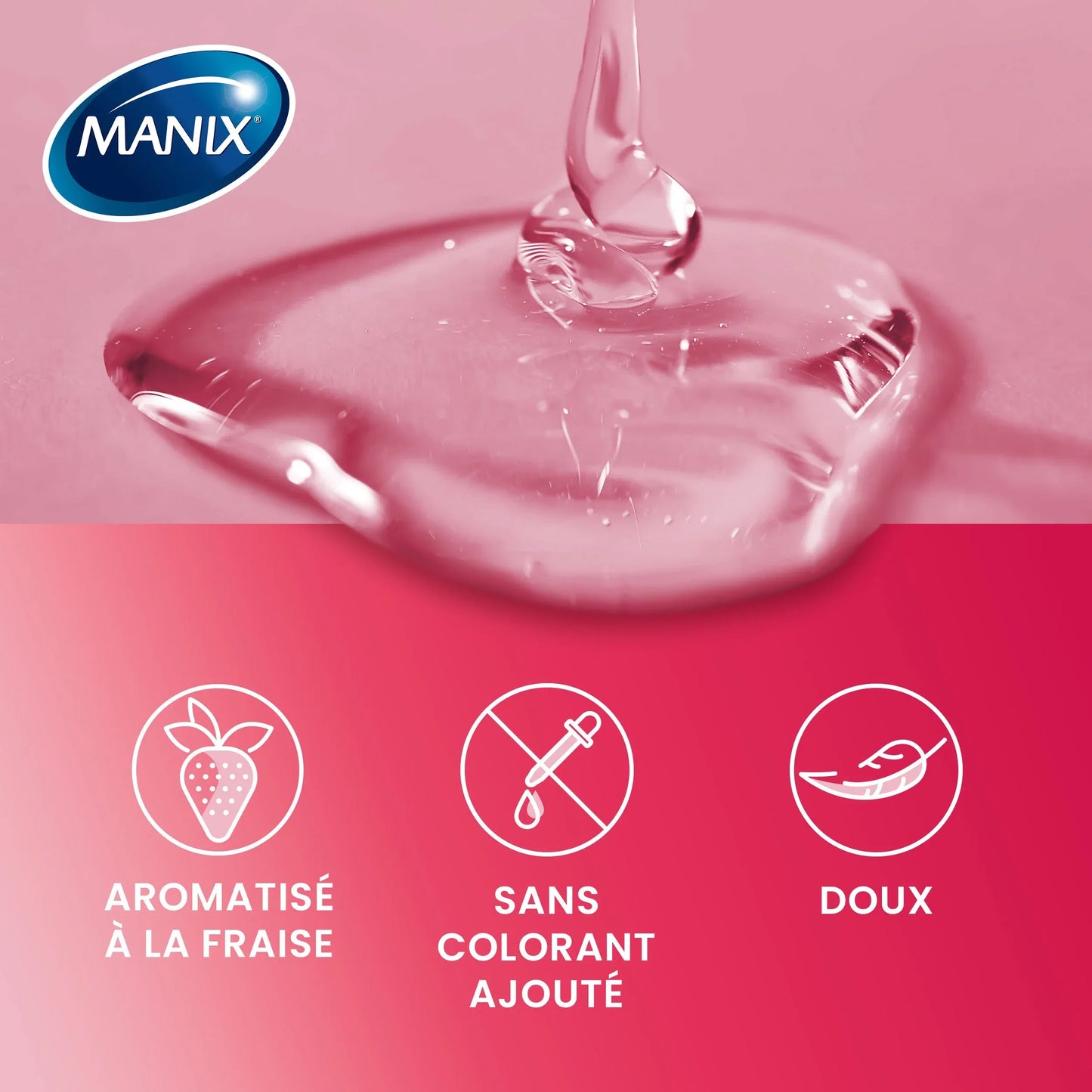 MANIX Gel Lubrifiant Fraise Tube 80 ml