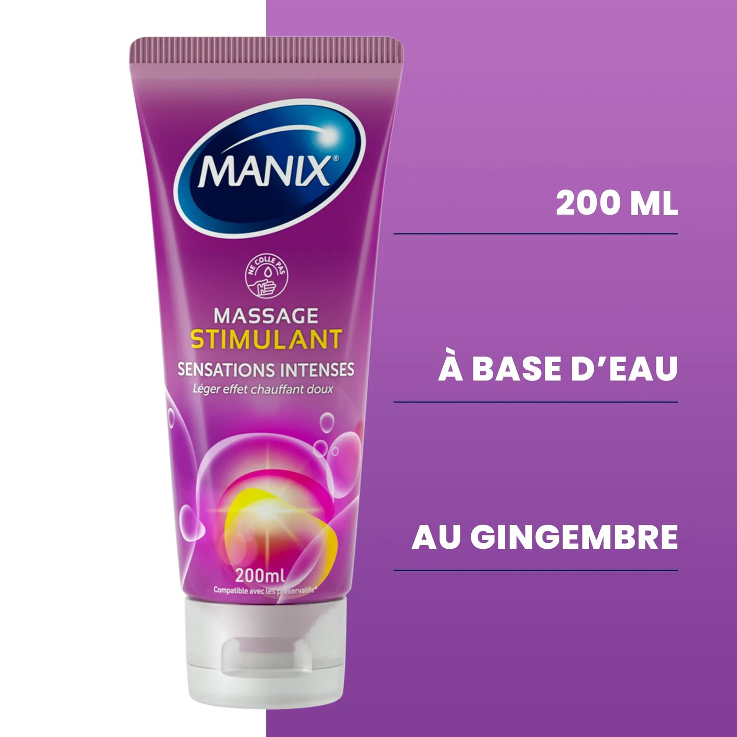 MANIX Gel Massage Stimulant Flacon 200 ml