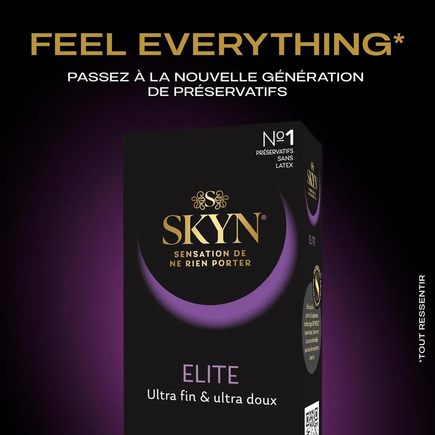 SKYN Elite Préservatifs Ultra Fine & Ultra Doux Sans Latex – Boîte de 10