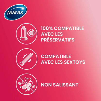 MANIX Gel Lubrifiant Fraise Tube 80 ml