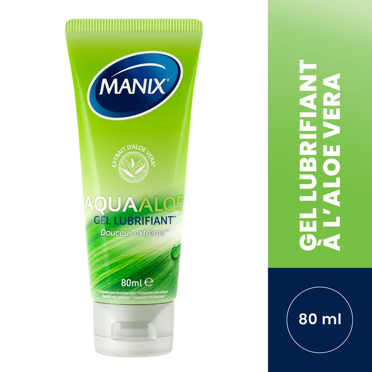 MANIX Gel Lubrifiant Aqua Aloe 80 ml