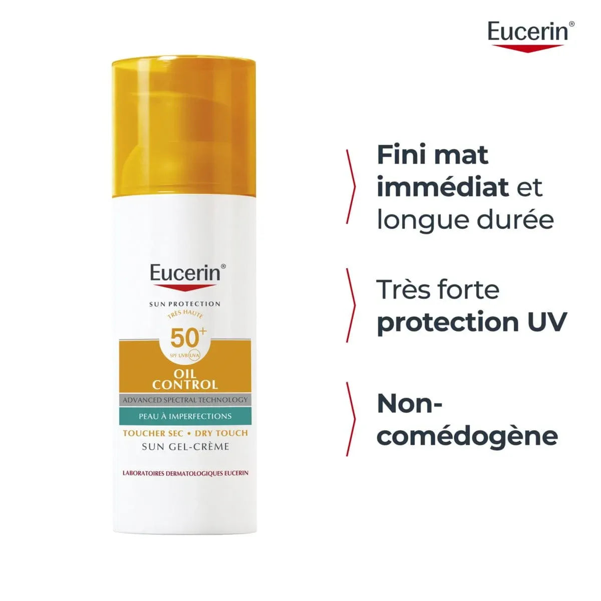 EUCERIN ECRAN OIL CONTROL  TOUCHER SEC GEL CREME SPF50+
