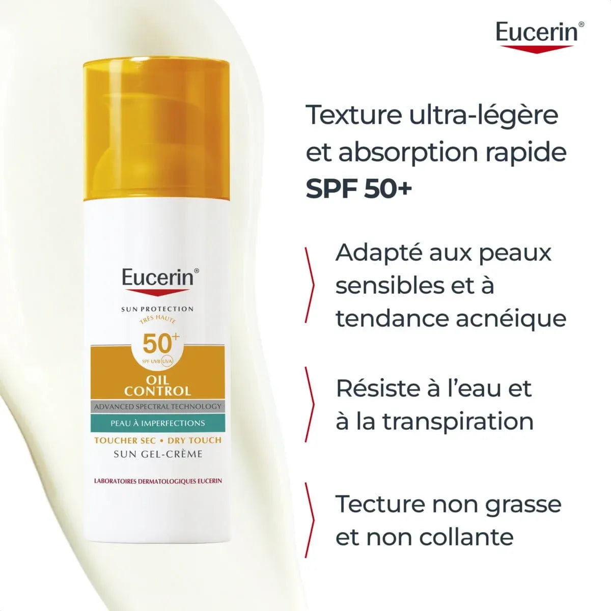 EUCERIN ECRAN OIL CONTROL  TOUCHER SEC GEL CREME SPF50+