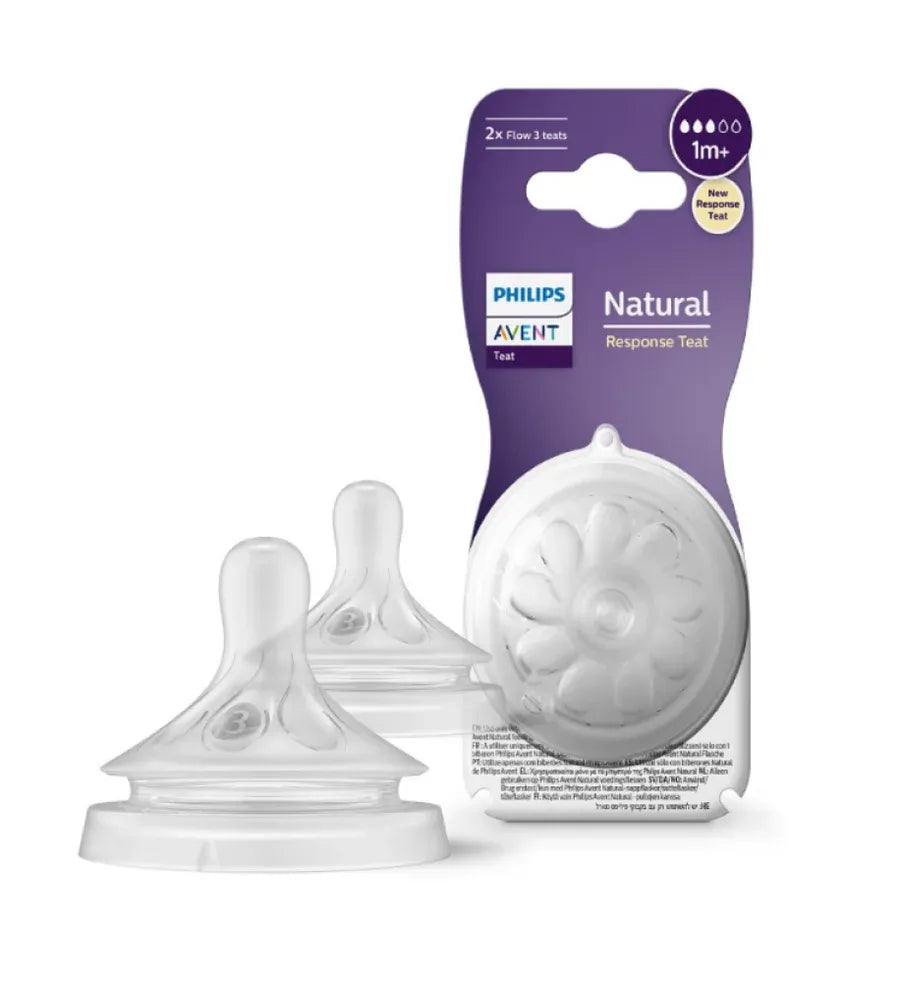 Avent 2 Pièces Tétines Biberon Natural