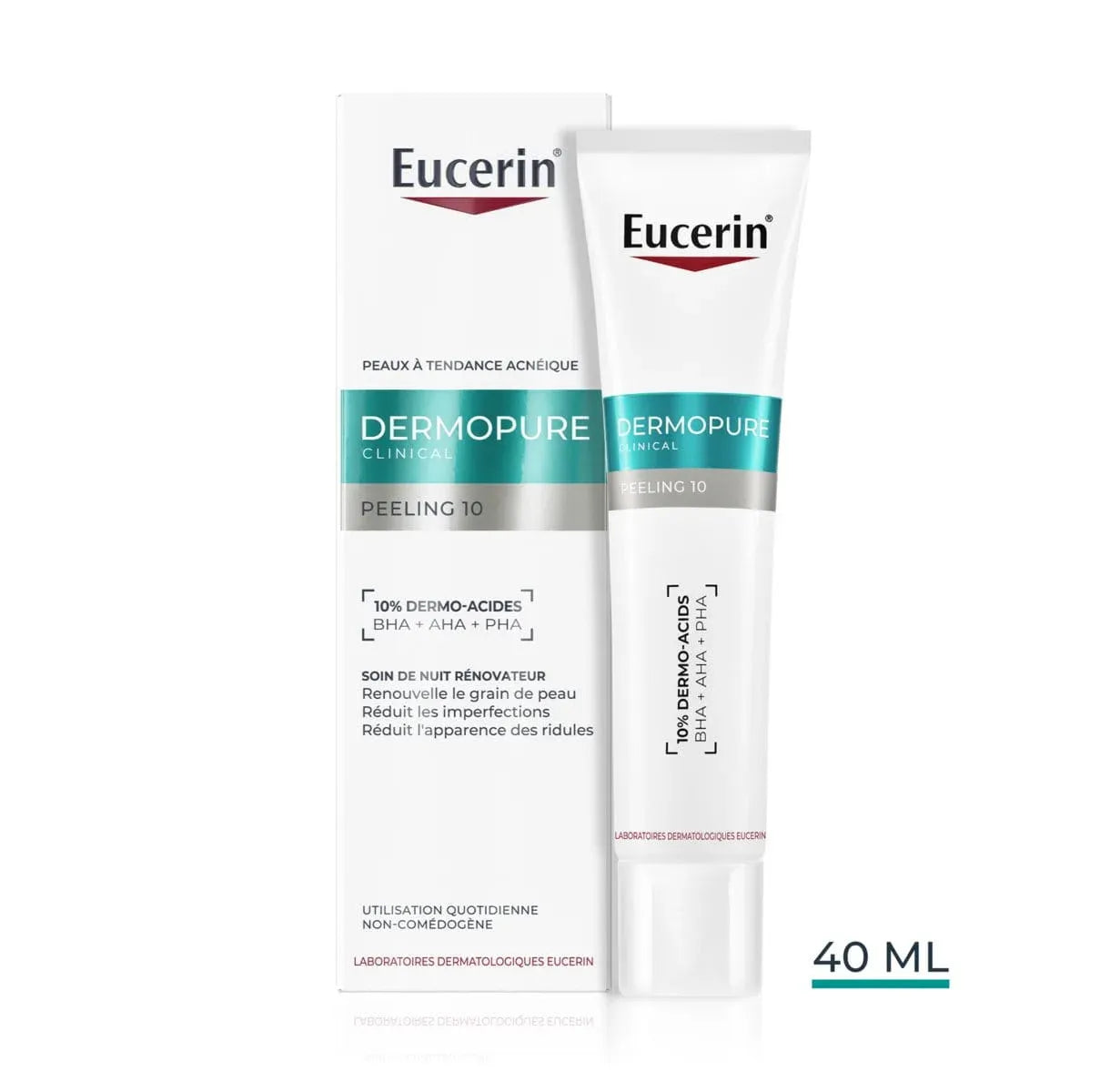 Eucerin DermoPure Clinical Peeling 10 Soin de Nuit Rénovateur 40ML