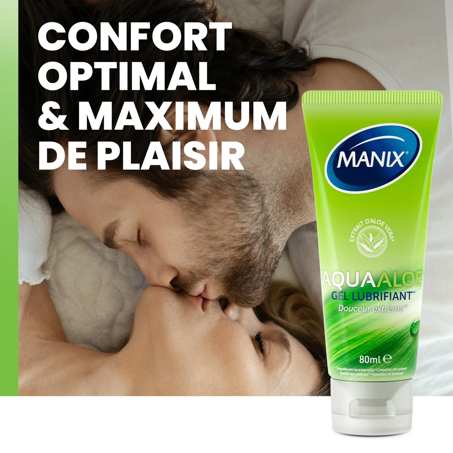 MANIX Gel Lubrifiant Aqua Aloe 80 ml