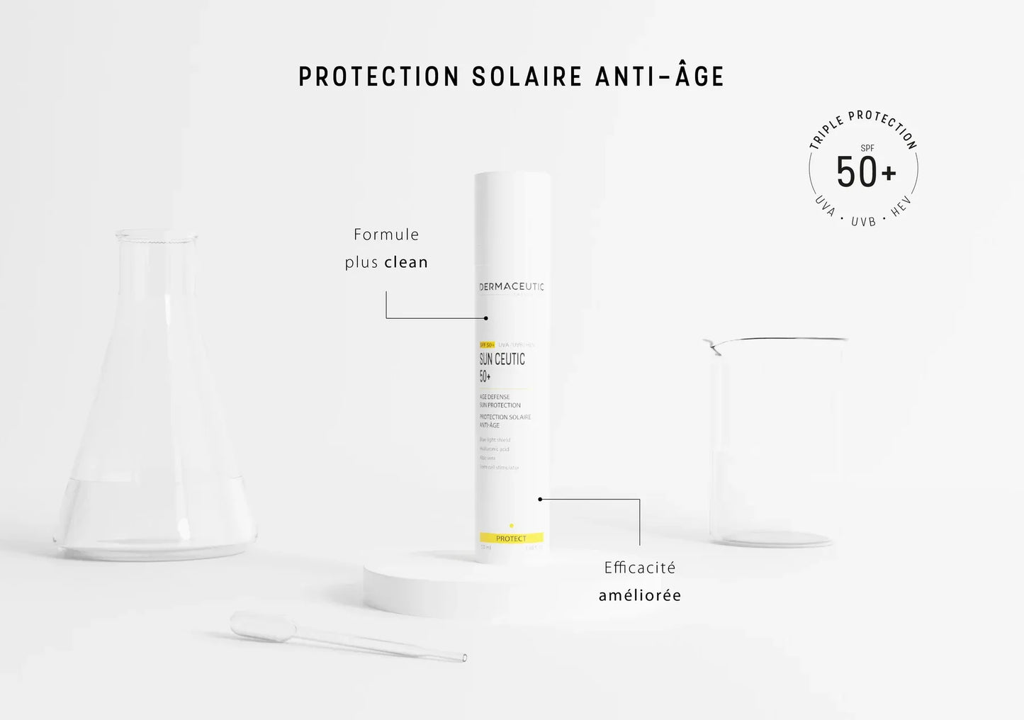 Dermaceutic Sun Ceutic 50 Protection Solaire Anti-Âge SPF50+ 50ml