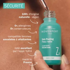 Novexpert Soin Peeling Peau Nette Trio Zinc 30ml