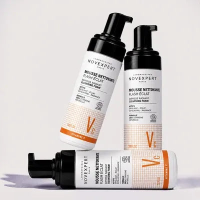 Novexpert Vitamine C Flash Eclat Mousse Nettoyante – 150 ml