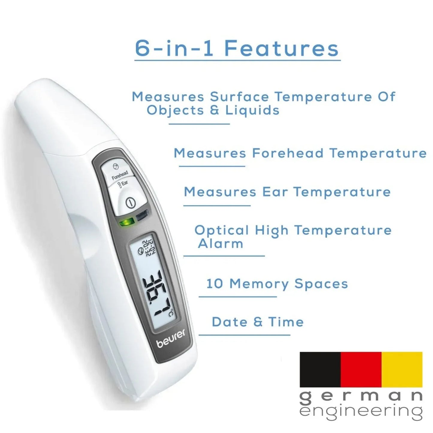 Beurer Thermomètre Multifonctions FT 65