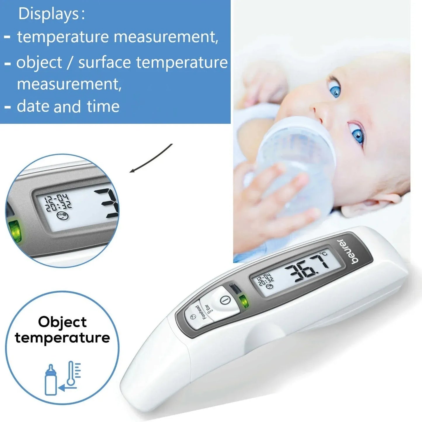 Beurer Thermomètre Multifonctions FT 65