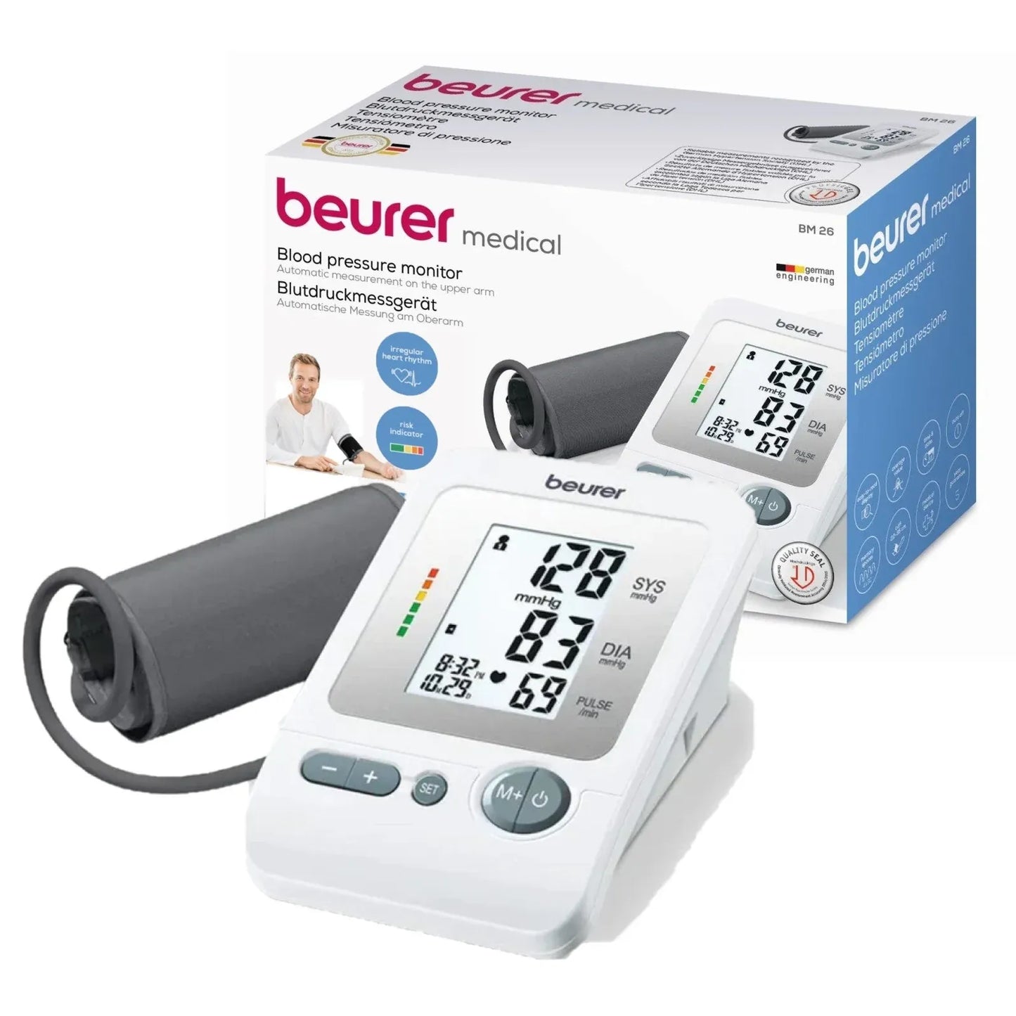 Beurer Tensiomètre BM-26 – Appareil de Mesure de la Tension Artérielle au Bras