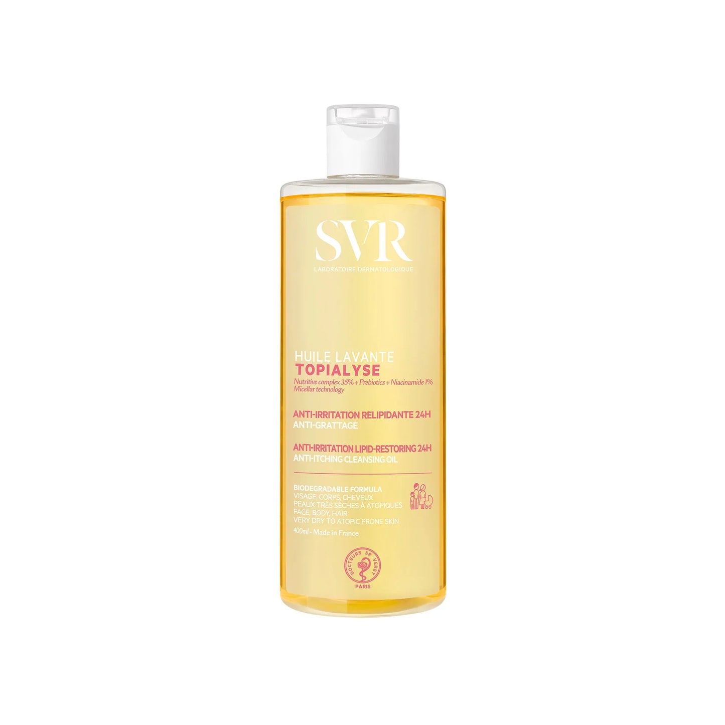 SVR Topialyse Huile Micellaire – Nettoyant Corps Peau Sèche