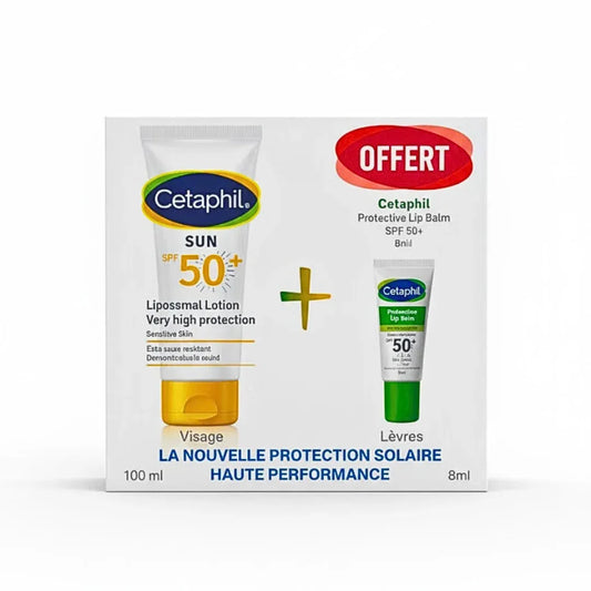 Cetaphil Sun Lotion Gel SPF50+ 100ml + Baume Lèvres