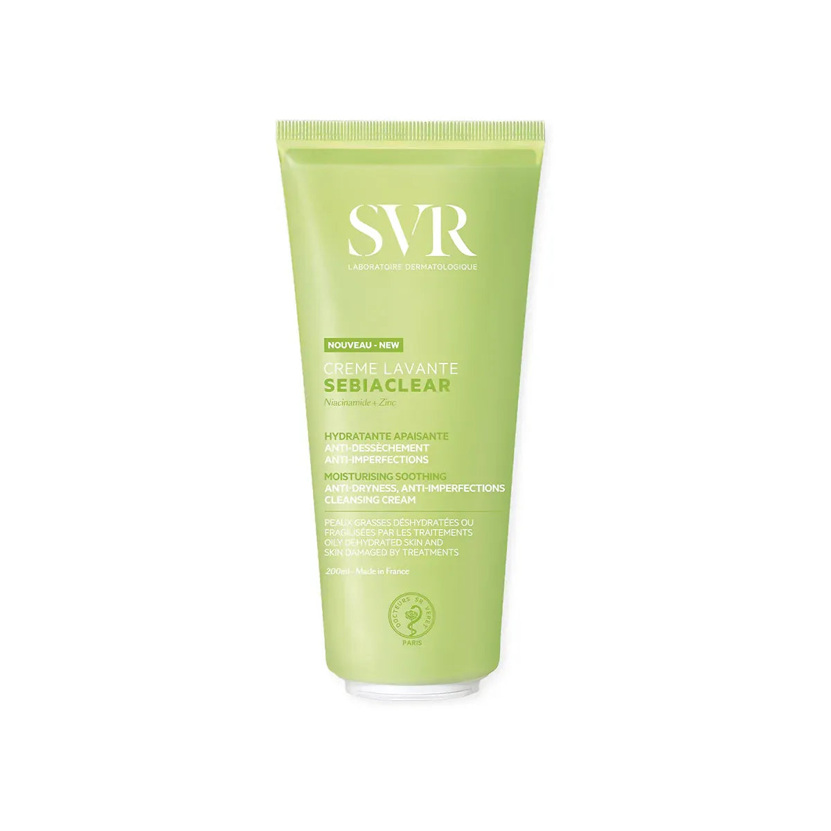 SVR Sebiaclear Crème Lavante 200 ml – Nettoyant Apaisant