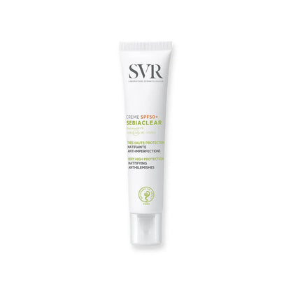 SVR Sebiaclear Crème SPF50+ 40 ml – Protection Solaire Anti-acné