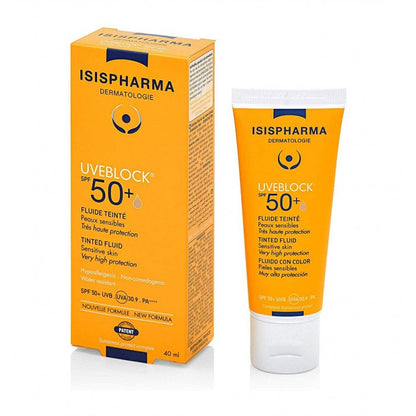 ISISPHARMA Uveblock 50 Dry Touch Teinte Medium – Crème solaire SPF50+ teint medium