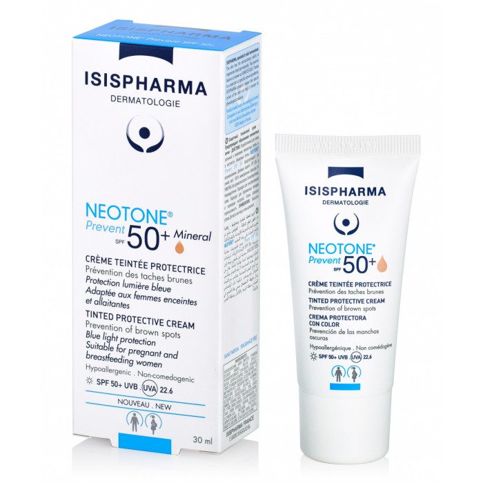 ISISPHARMA Neotone Prevent SPF50 Teinte Claire – Crème solaire teintée & éclat