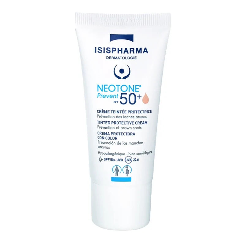 ISISPHARMA Neotone Prevent SPF50 Teinte Claire – Crème solaire teintée & éclat