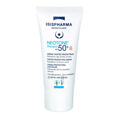 ISISPHARMA Neotone Prevent SPF50 Teinte Claire – Crème solaire teintée & éclat
