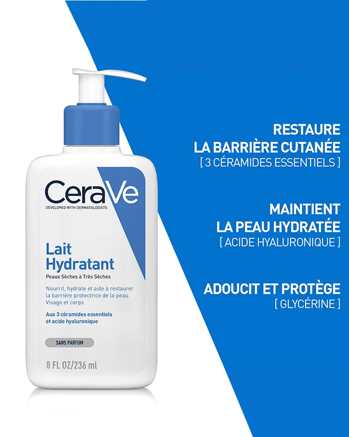 CeraVe Lait Hydratant – Peaux Sèches à Très Sèches