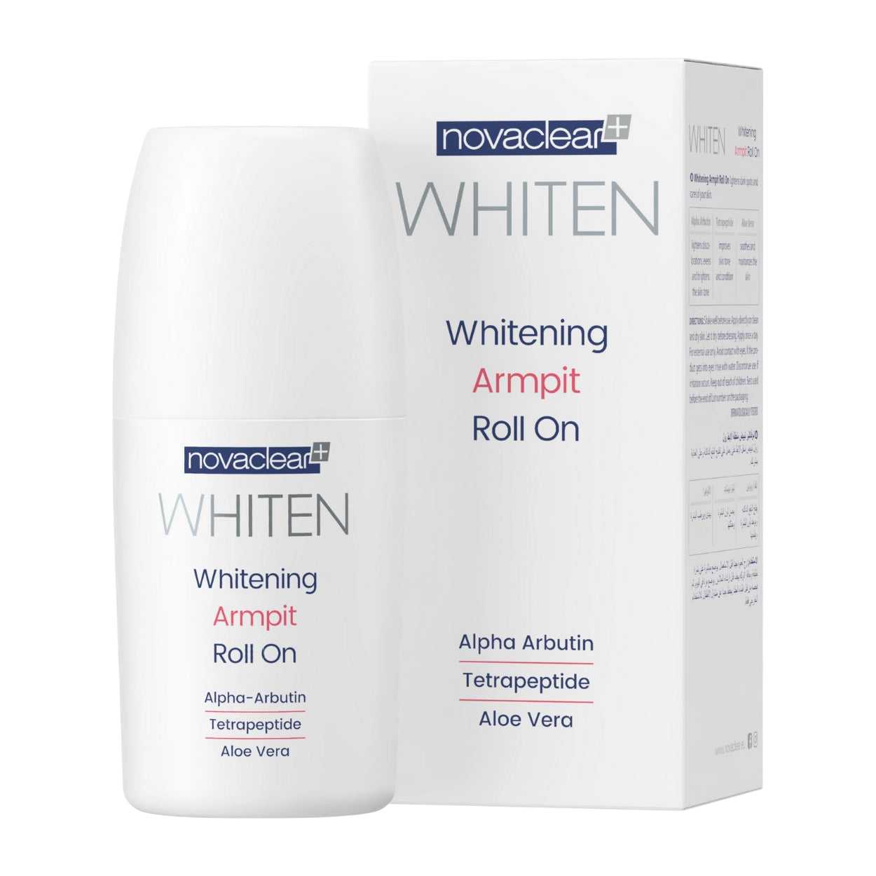 Novaclear Whiten Déodorant Éclaircissant 48H 50 ml | Anti-Transpirant