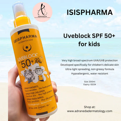 ISISPHARMA Uveblock 50+ Kids – Crème solaire enfants SPF50+