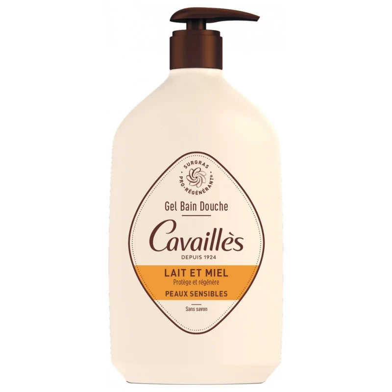 Rogé Cavaillès Gel Surgras Actif Bain Douche Lait & Miel 1L