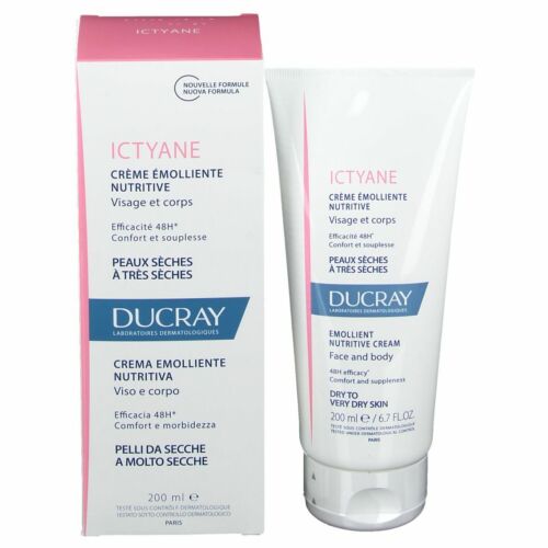 Ducray Ictyane Crème 200ml – Hydratante & Protectrice Peaux Sèches
