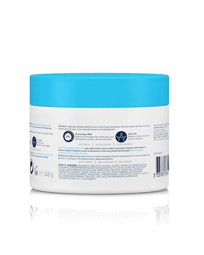 CeraVe SA Crème Anti-Rugosité 340g – Corps & Zones Sèches