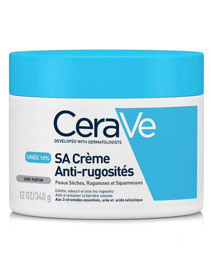 CeraVe SA Crème Anti-Rugosité 340g – Corps & Zones Sèches