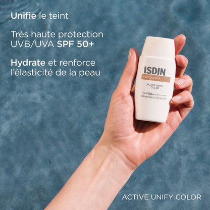 ISDIN Fotoultra Active Unify Color SPF50 – Fluide Teinté Anti-Taches 50ml