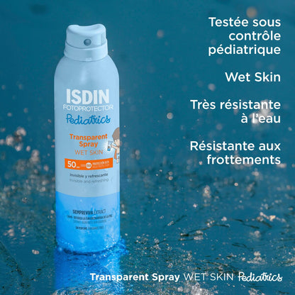 ISDIN Fotoprotector Spray Pédiatrique Wet Skin SPF50 – Enfant 250ml