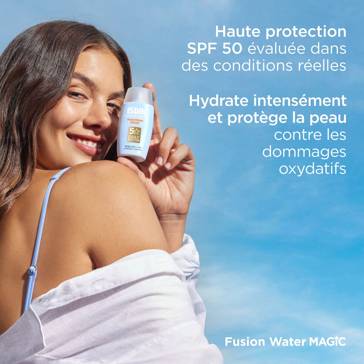 ISDIN Fotoprotector Water Magic SPF50 – Fluide Ultra-Léger 50ml