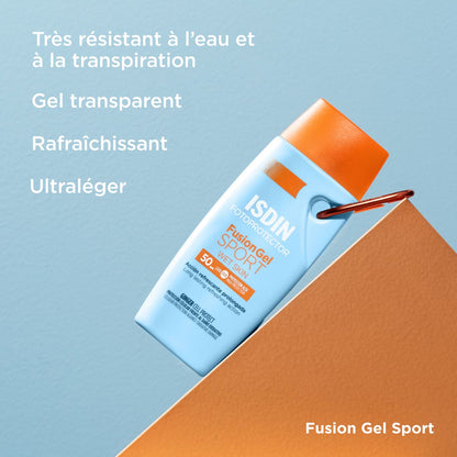 ISDIN Fotoprotector Fusion Gel Sport SPF50 – Résistant à la Transpiration 100ml