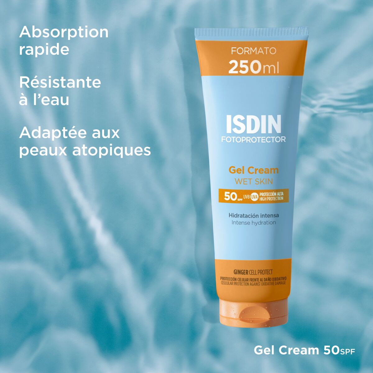 ISDIN Fotoprotector Gel Crème SPF50 – Texture Légère 250ml