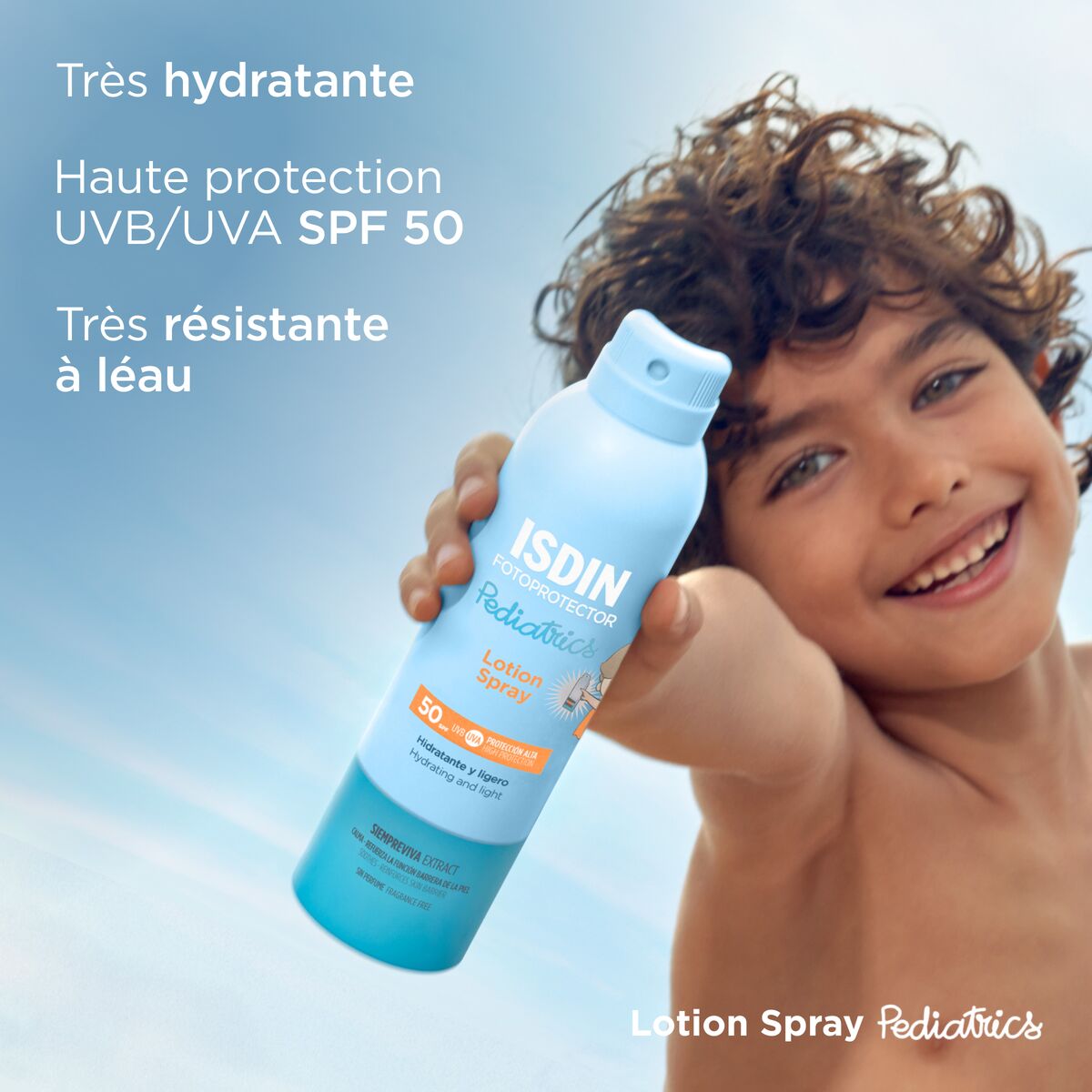 ISDIN Fotoprotector Lotion Spray Pédiatrique SPF50 – Enfant 250ml