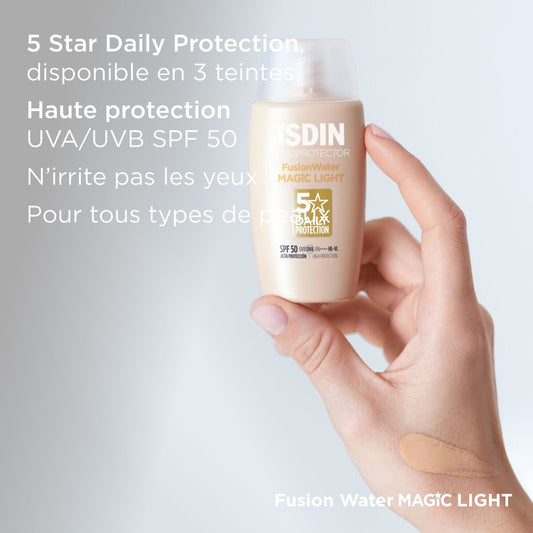 ISDIN Fotoprotector Water Color Light SPF50 – Fluide Teinté Clair 50ml