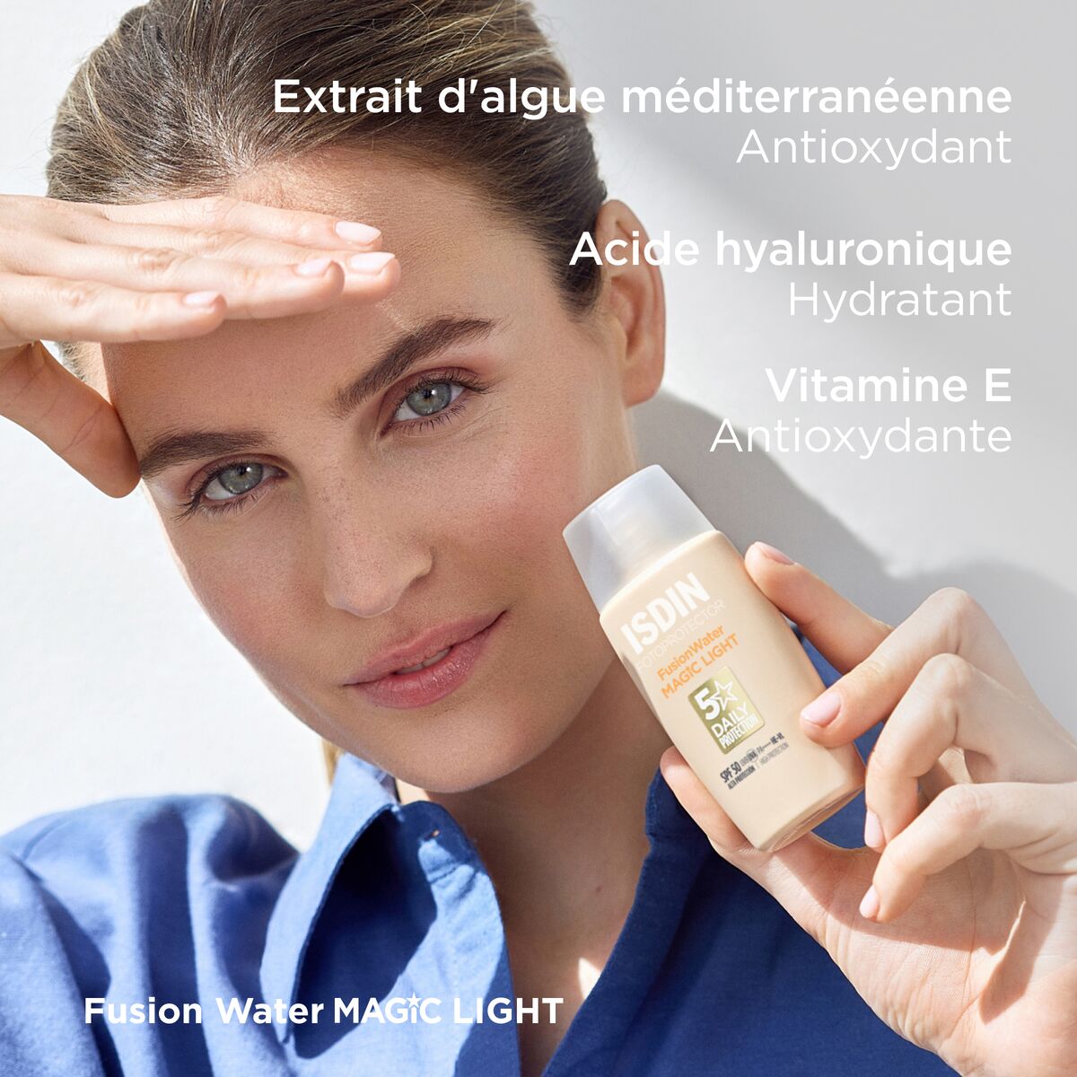 ISDIN Fotoprotector Water Color Light SPF50 – Fluide Teinté Clair 50ml