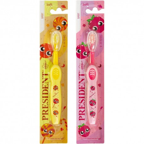 Président Brosse à Dents Bébé 0-4 ans – Nettoyage doux premières dents